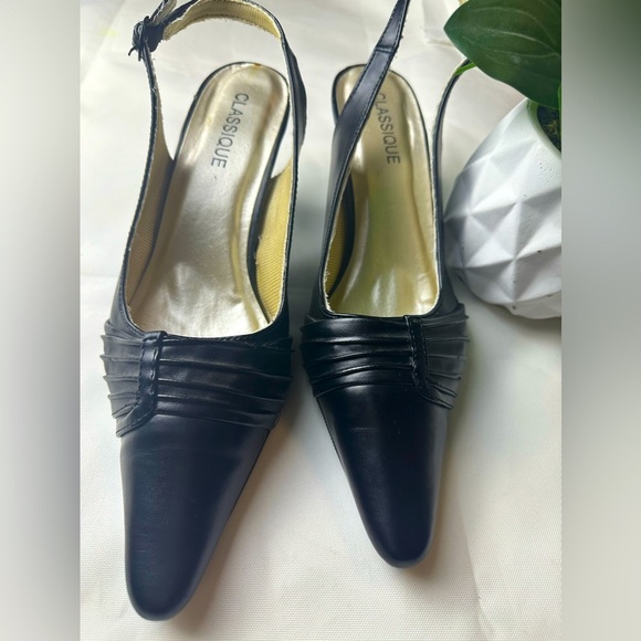 heels, Classique,brand, black color, number 10W - Picture 7 of 12